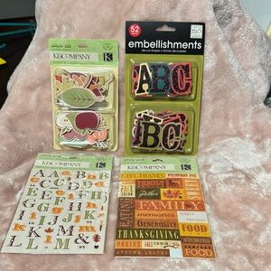 K&Company Embellishments and Stickers Set